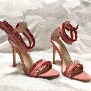 New Blush Suede Heel